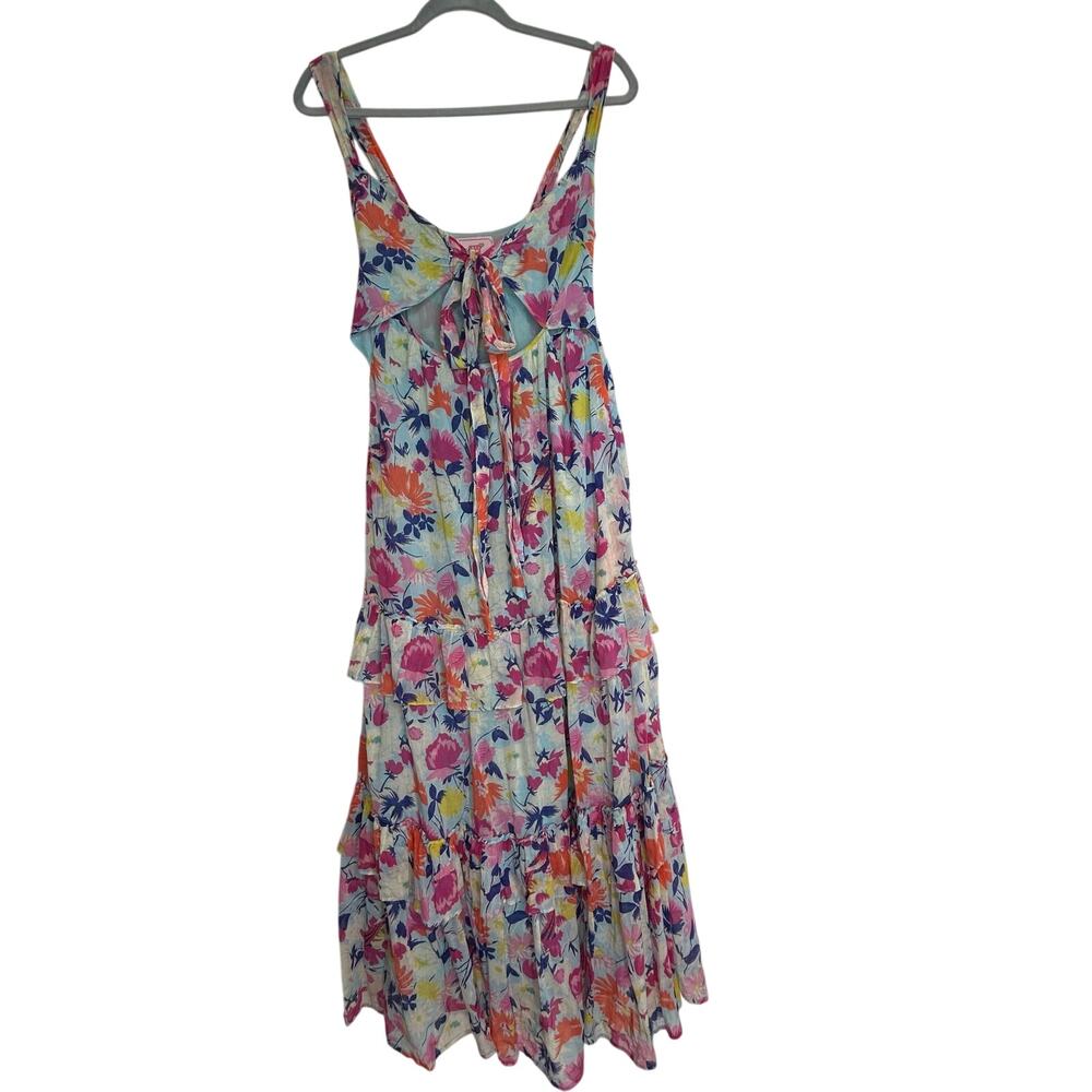 Banjanan Serafina maxi dress sundress floral print sleeveless XS boho vacation